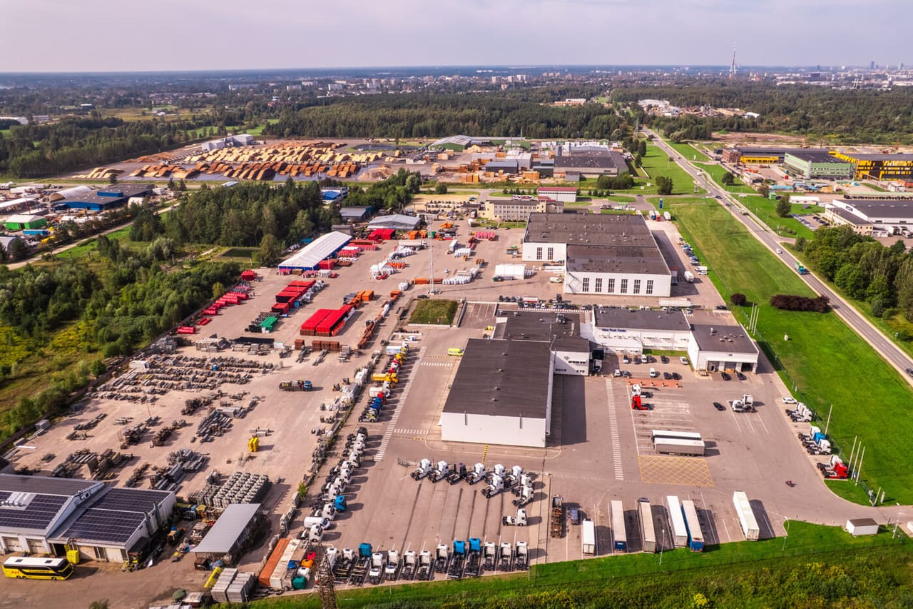Aerial view of Baltica Industrial Park