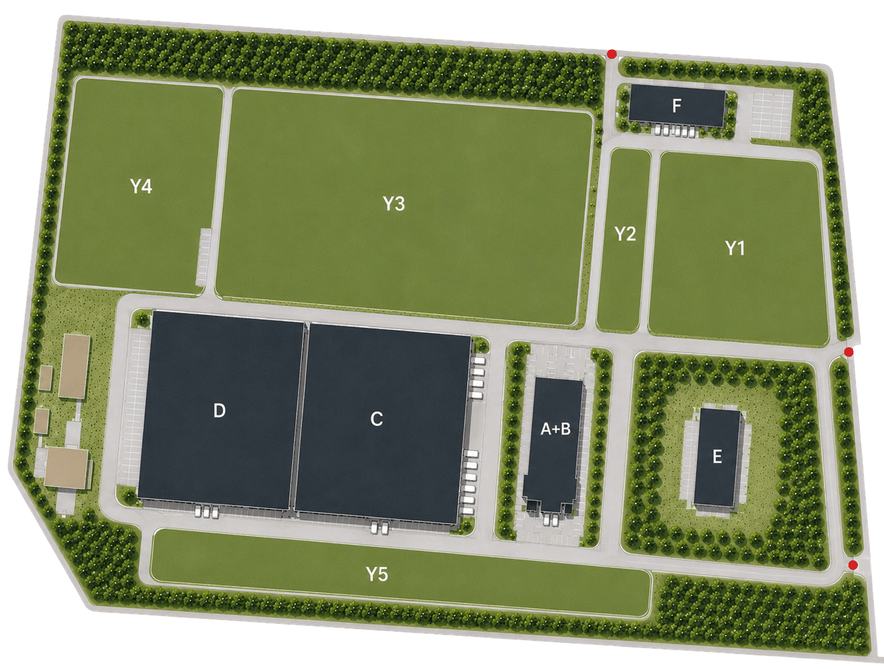 Site plan of Baltica Industrial Park